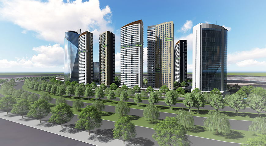 Khu phức hợp dịch vụ thương mại & căn hộ cao cấp diamond city